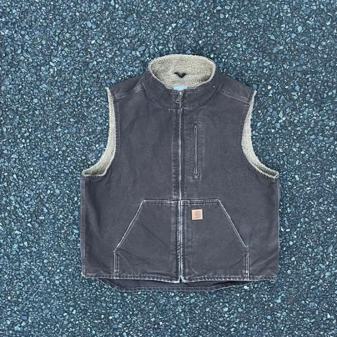 Carhartt VestカーハートベストTravisscott着用V33DKB - メルカリ