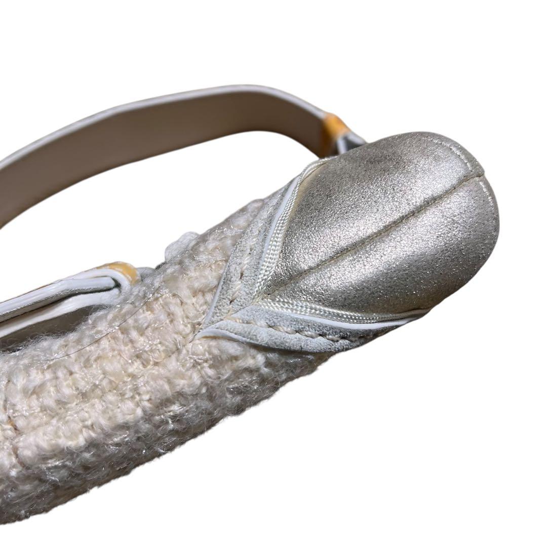 レア COACH ツイード スパンコール フラワー ワンショルダー10070