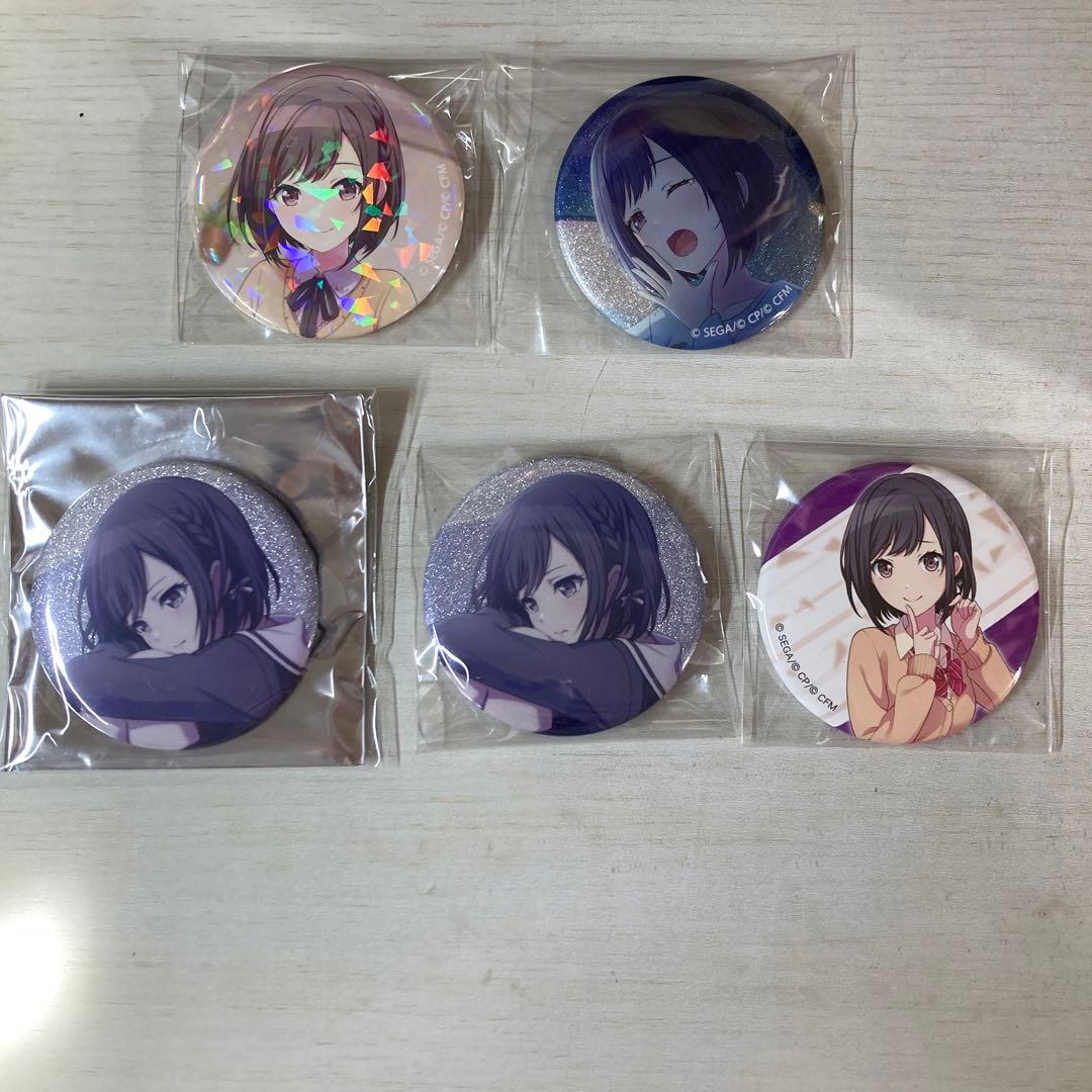 東雲絵名 グリ缶 1A 星1初期 キャラバッジ2 グリ缶15C ホロ缶 1A