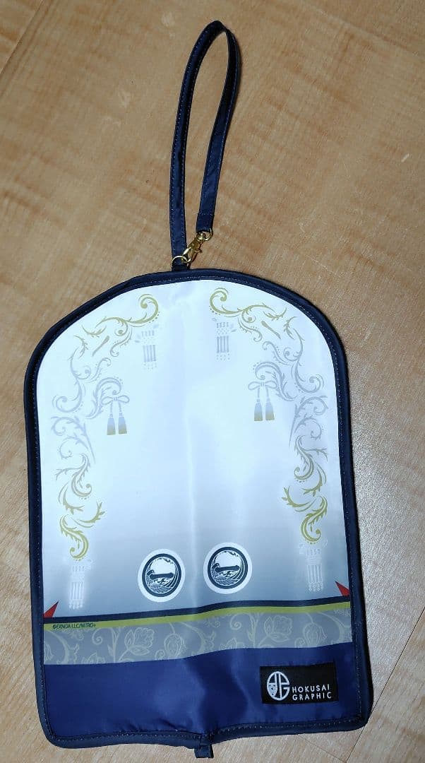 山鳥毛 刀剣乱舞 北斎グラフィック 折りたたみ傘 吸水ポーチ