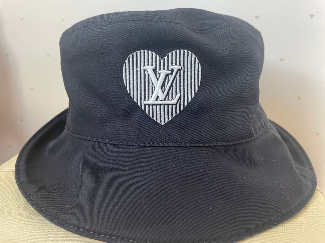 ルイヴィトン 】キャップ リバーシブル デニム ブラック