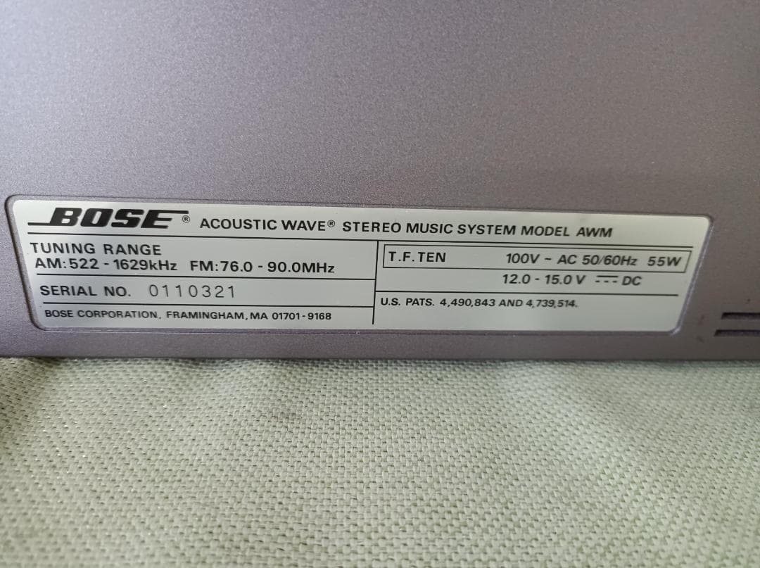 都《VANHD》BOSE　Acoustic　Wave　AWM　STEREO