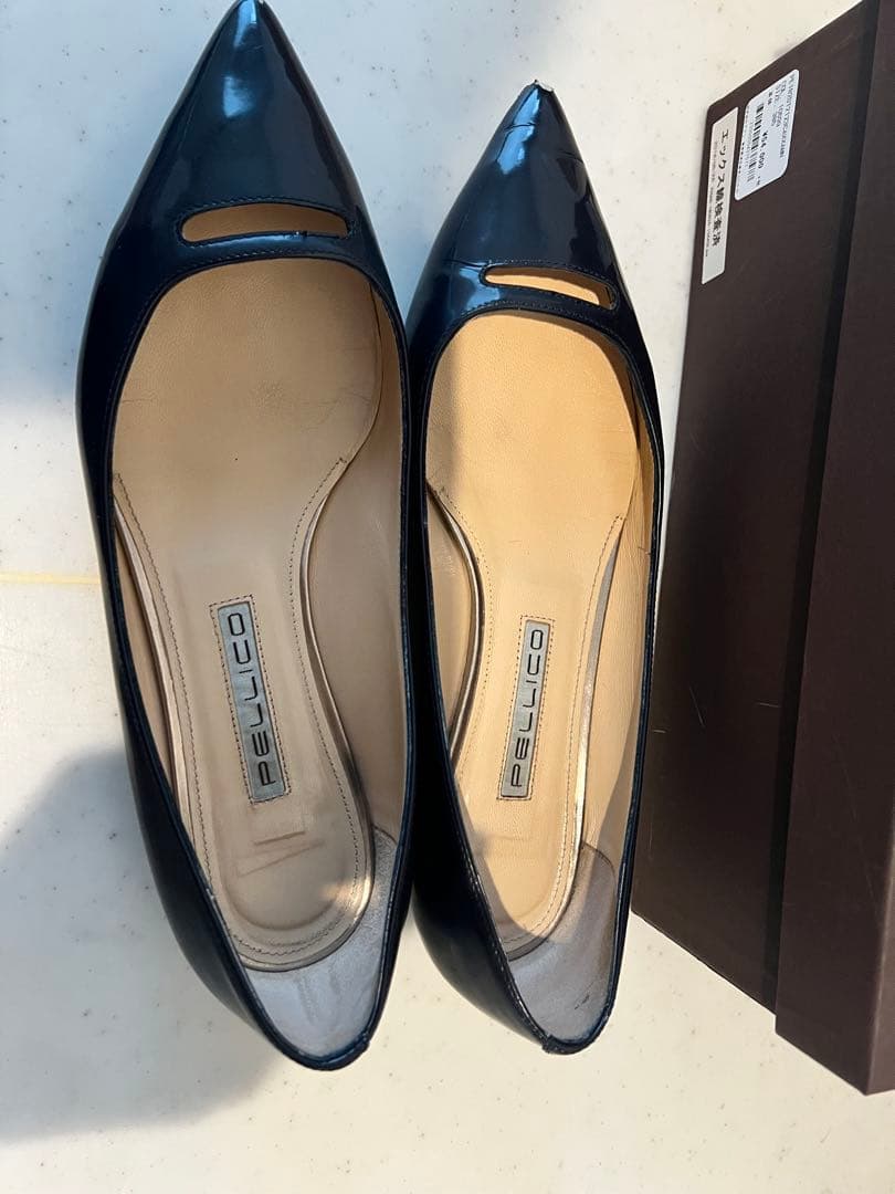 PELLICO ポインテッドトゥ フラットシューズ 38.5 - メルカリ