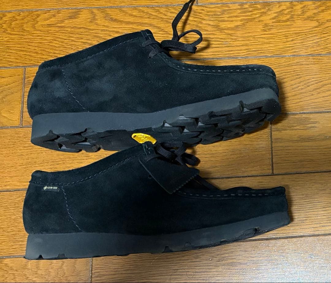 【美品】クラークス ワラビー ゴアテックス ブラック 24.5cm