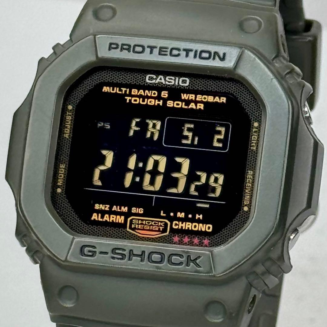 美品 G-SHOCK GW-M5610KG 電波ソーラー アーミーグリーン 限定 - メルカリ