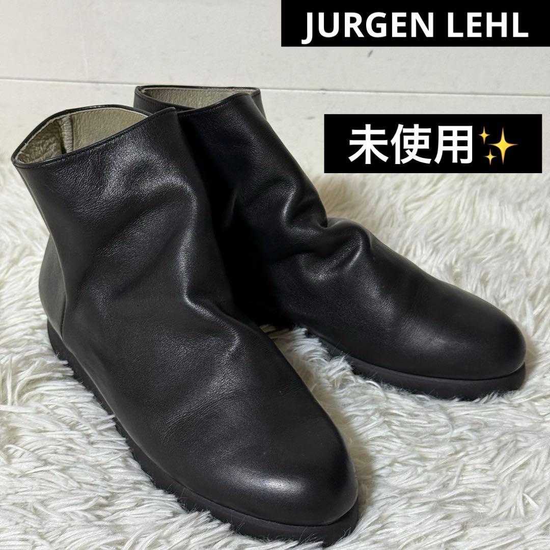 未使用✨JURGEN LEHL ヨーガンレール レザー ショートブーツ 黒 5