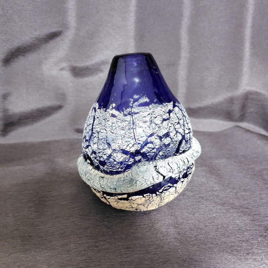 稲嶺盛吉　花瓶(一輪挿し) 楽天市場】稲嶺盛吉(宙吹きガラス工房虹) 琉球ガラス 花入れ 白泡二色