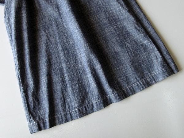 パラスパレス 貝釦 コットンシャンブレー ガウチョパンツ ワイドパンツ