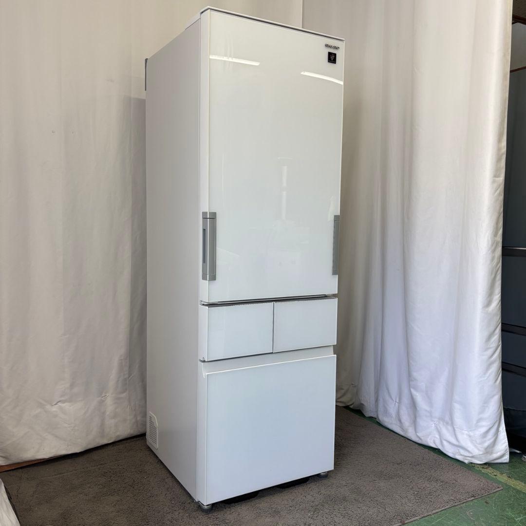 841　冷蔵庫　SHARP　大型　400-500ℓ　両開き　安い　設置無料 冷蔵庫：シャープ