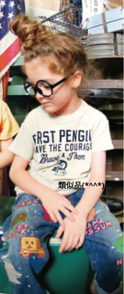 未使用☆デニム&ダンガリー02 ペンギンワッペン ゴートゥーハリウッド