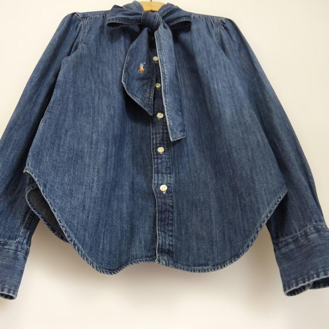 キ*ー様 現行QR ポロラルフローレン デニム＆サプライ ボウタイデニム