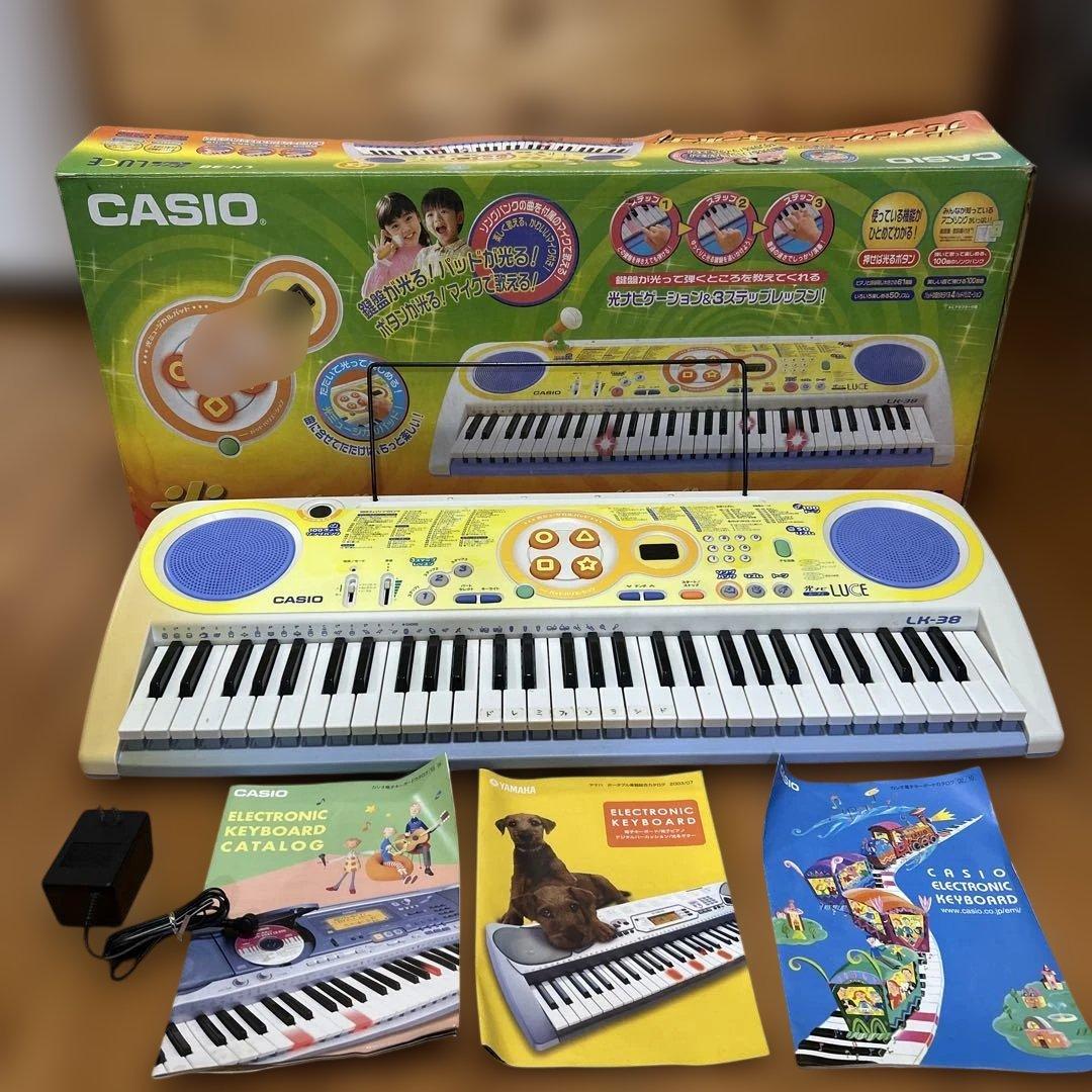 CASIO LK-38 光ナビゲーションキーボードLUCE ルーチェ 電子ピアノ