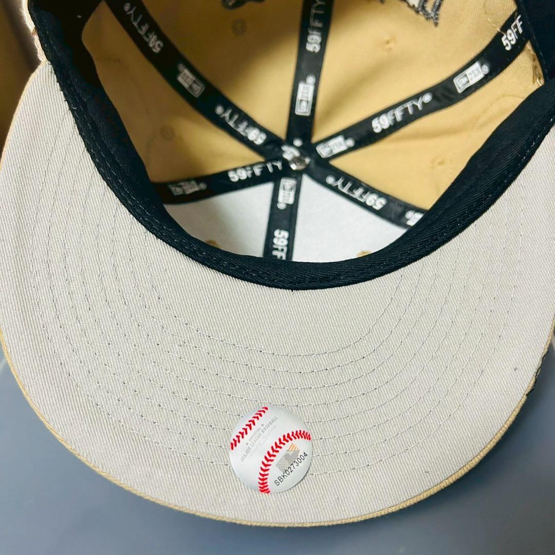 遠*介様 新品未使用 ニューエラ キャップ ドジャース ベージュ 58.7cm