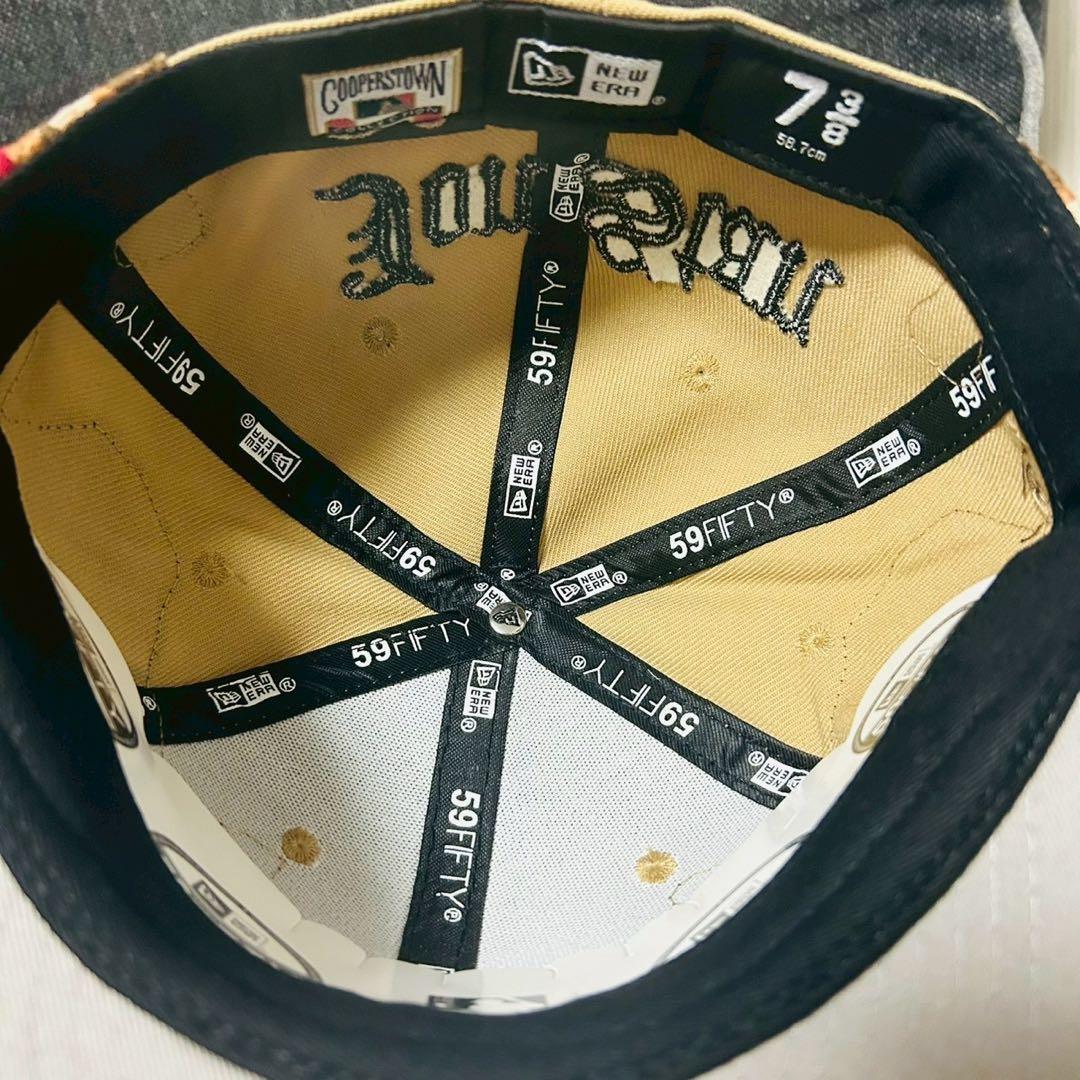 遠*介様 新品未使用 ニューエラ キャップ ドジャース ベージュ 58.7cm