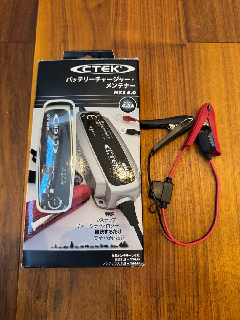 CTEK バッテリーチャージャー MXS5.0JP 国内版 純正オプション付き CTEK（シーテック） CTEK MXS5.0JP バッテリーチャージャー
