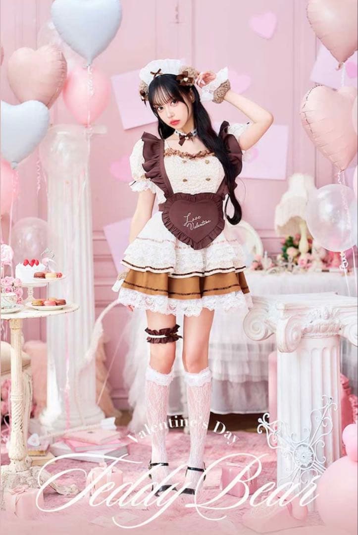 ラテフロマージュベアメイド《バレンタインコスプレ10点セット》マリームーン