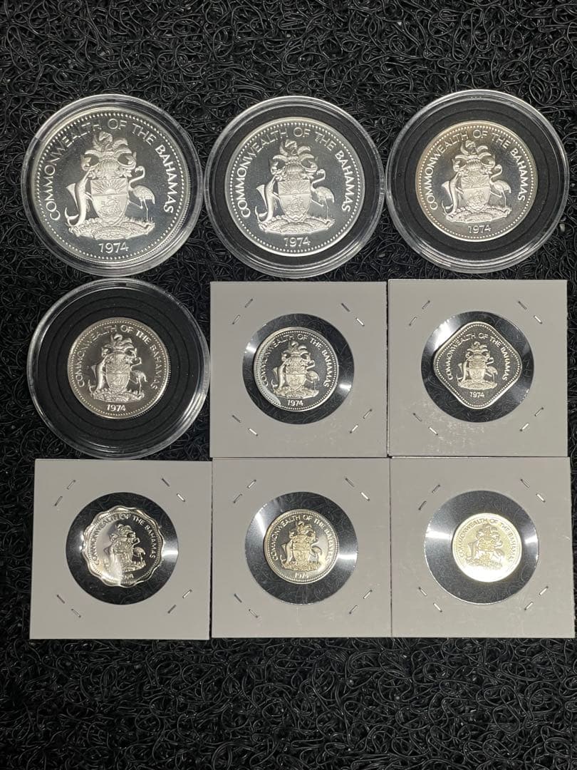 1974年版 バハマ連邦公式コイン プルーフセット - メルカリ