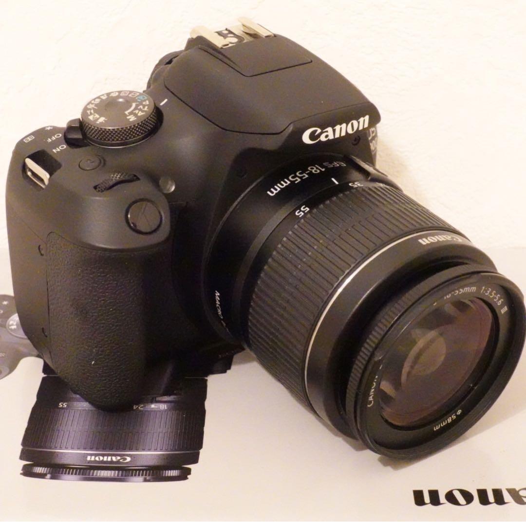 数回使用Canon EOS 2000D Kiss X90 18-55mm II - メルカリ