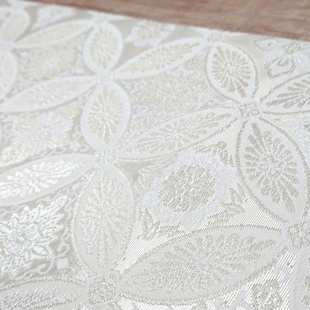 袋帯 白銀 七宝 スッキリ リーズナブル お仕立て込み - メルカリ