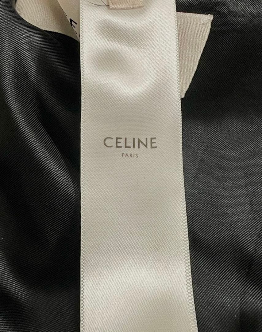 23AW CELINE ダブルブレストスーツ ダークネイビー シャドーストライプ