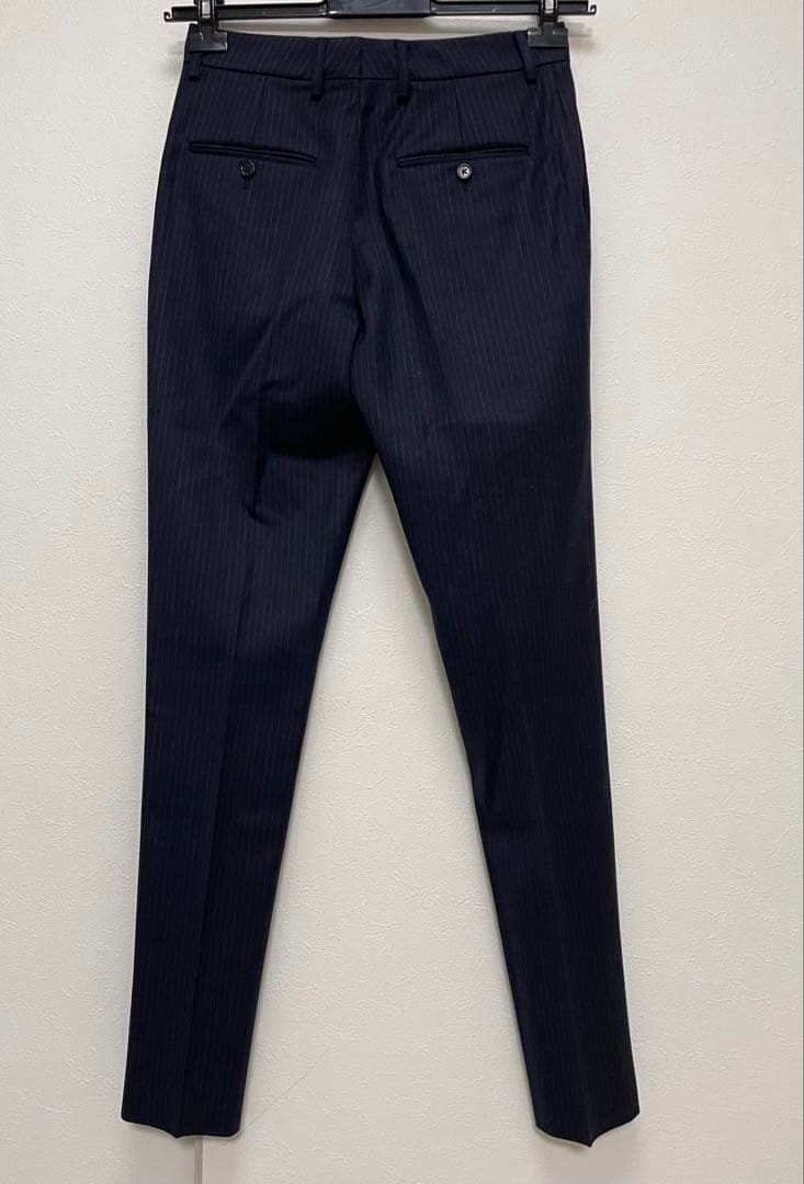 23AW CELINE ダブルブレストスーツ ダークネイビー シャドーストライプ