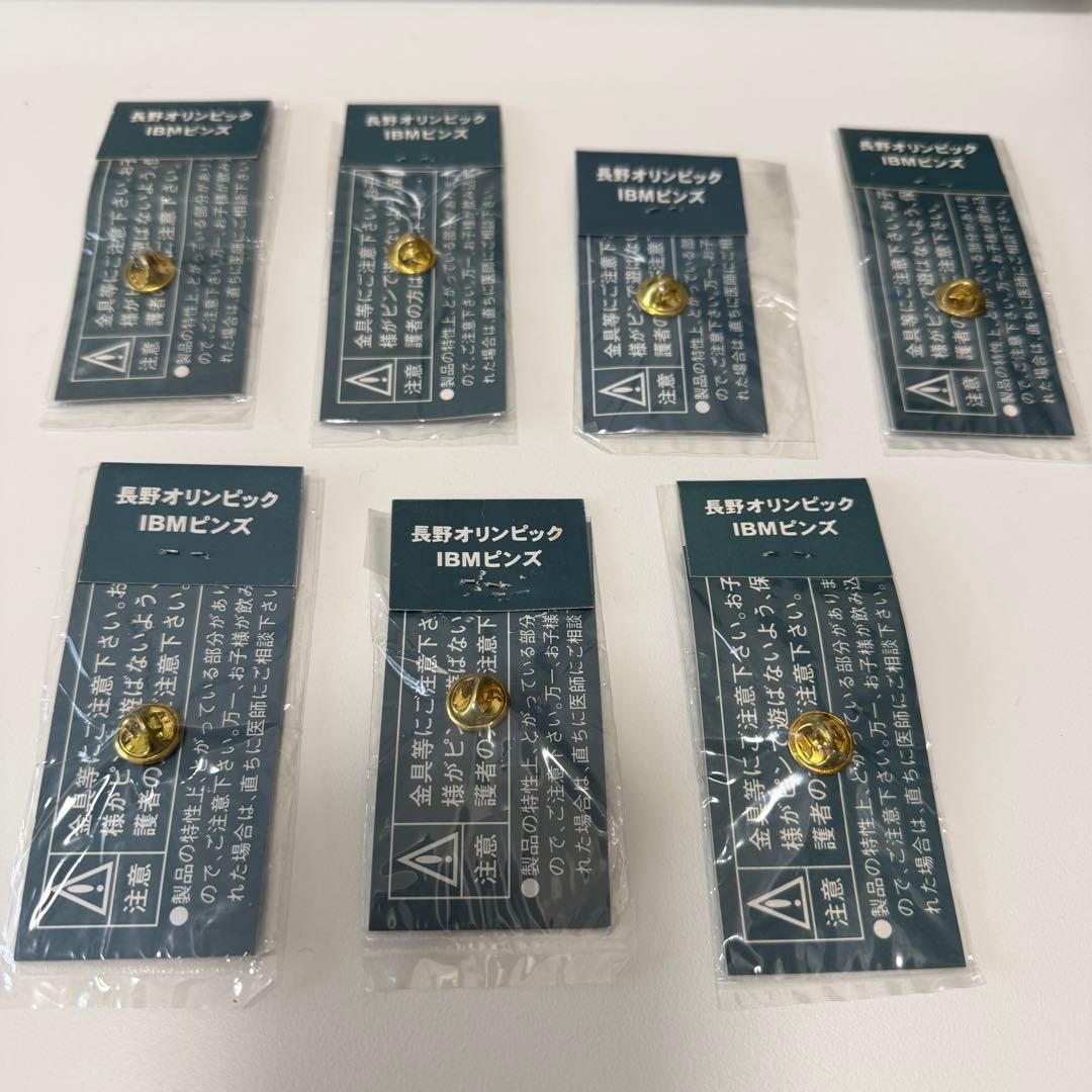 匿名配送料込☆未開封! 1998年冬季長野オリンピック IBM ピンバッジ