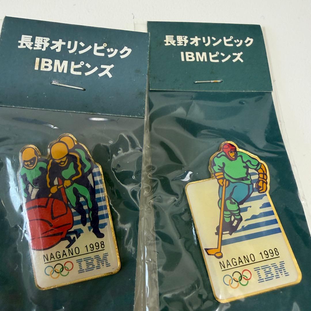 匿名配送料込☆未開封! 1998年冬季長野オリンピック IBM ピンバッジ
