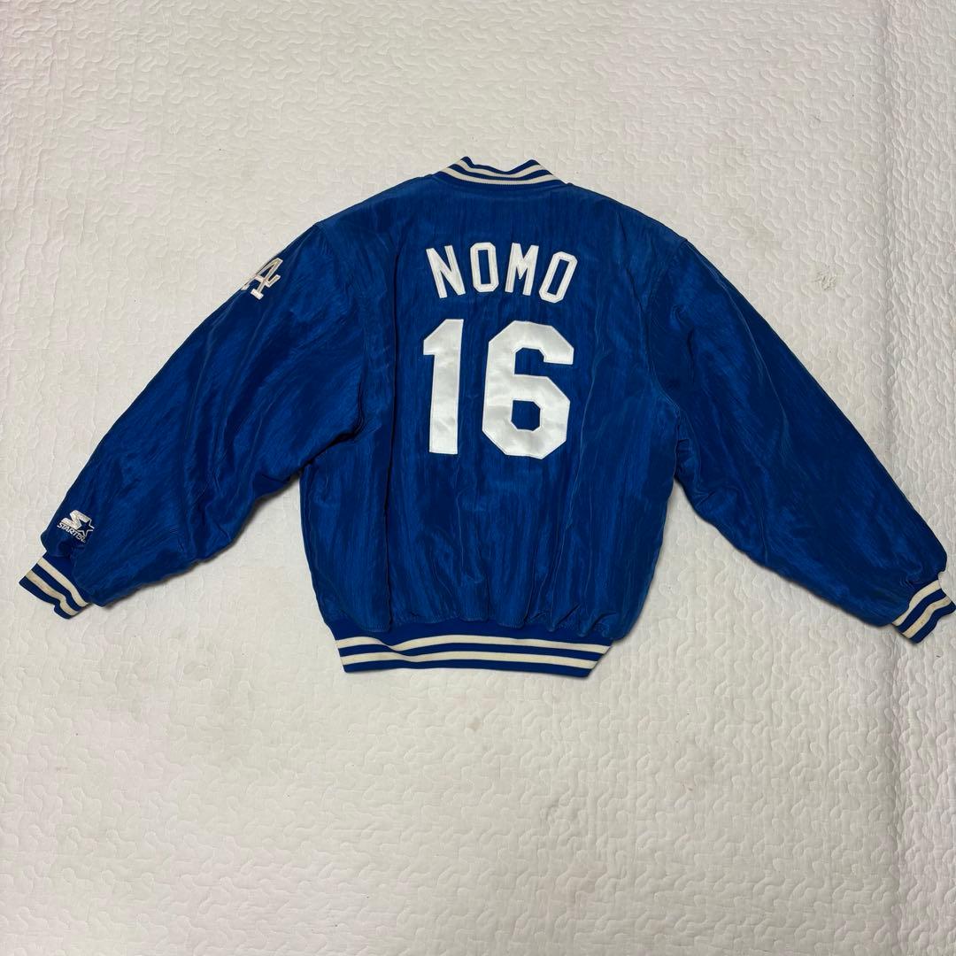 90's STARTER ドジャース 野茂英雄 スタジャン USA製 L - メルカリ