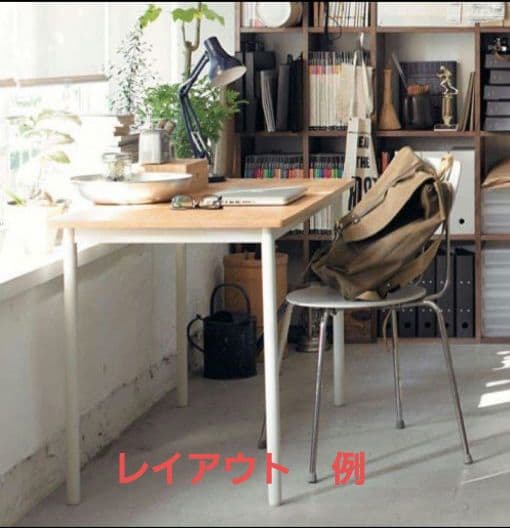 《希少‼️廃盤品》無印良品 マグネットボード付デスク 120×60 　ホワイト