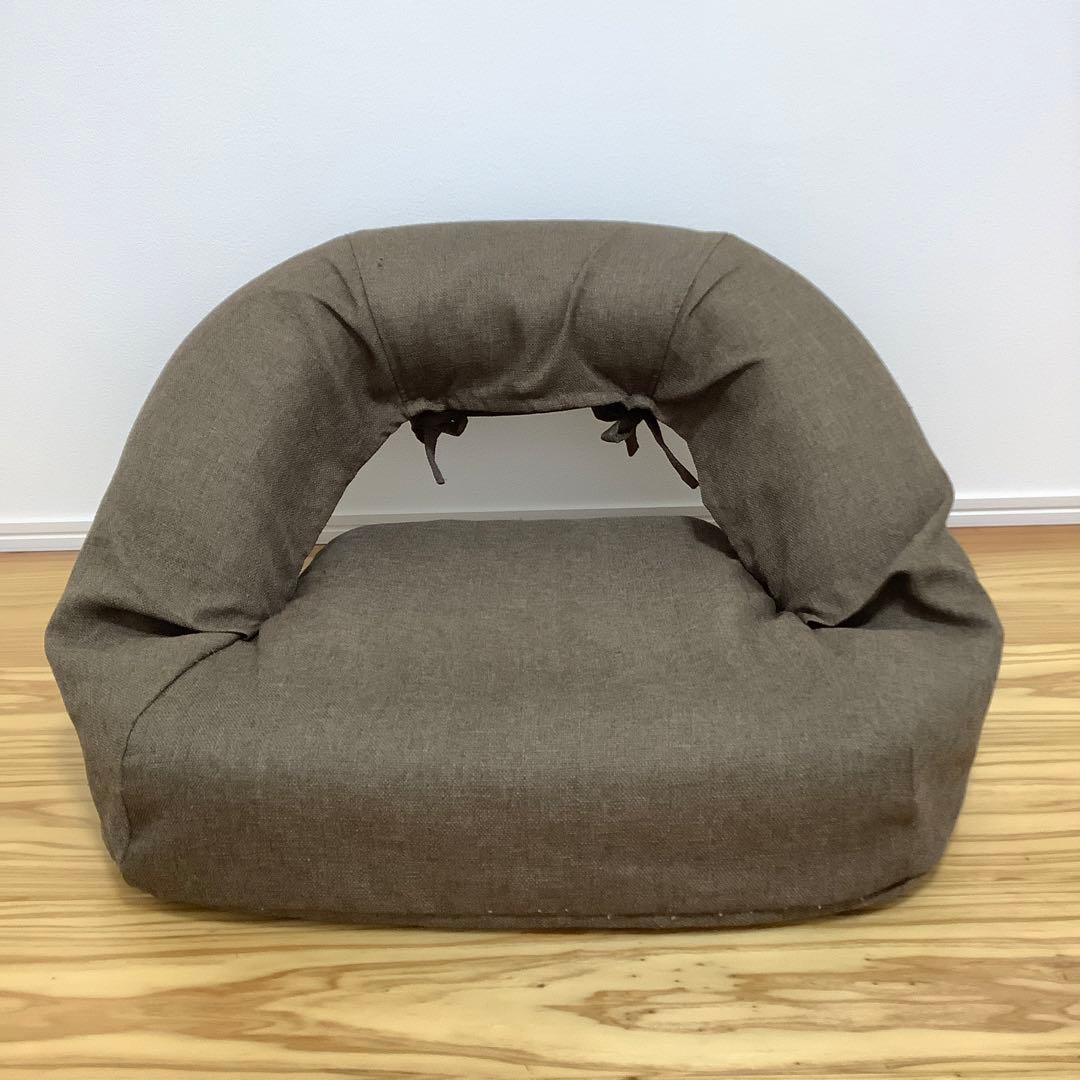 ハルメク 座椅子 リクライニング カバー付属 茶色 - メルカリ