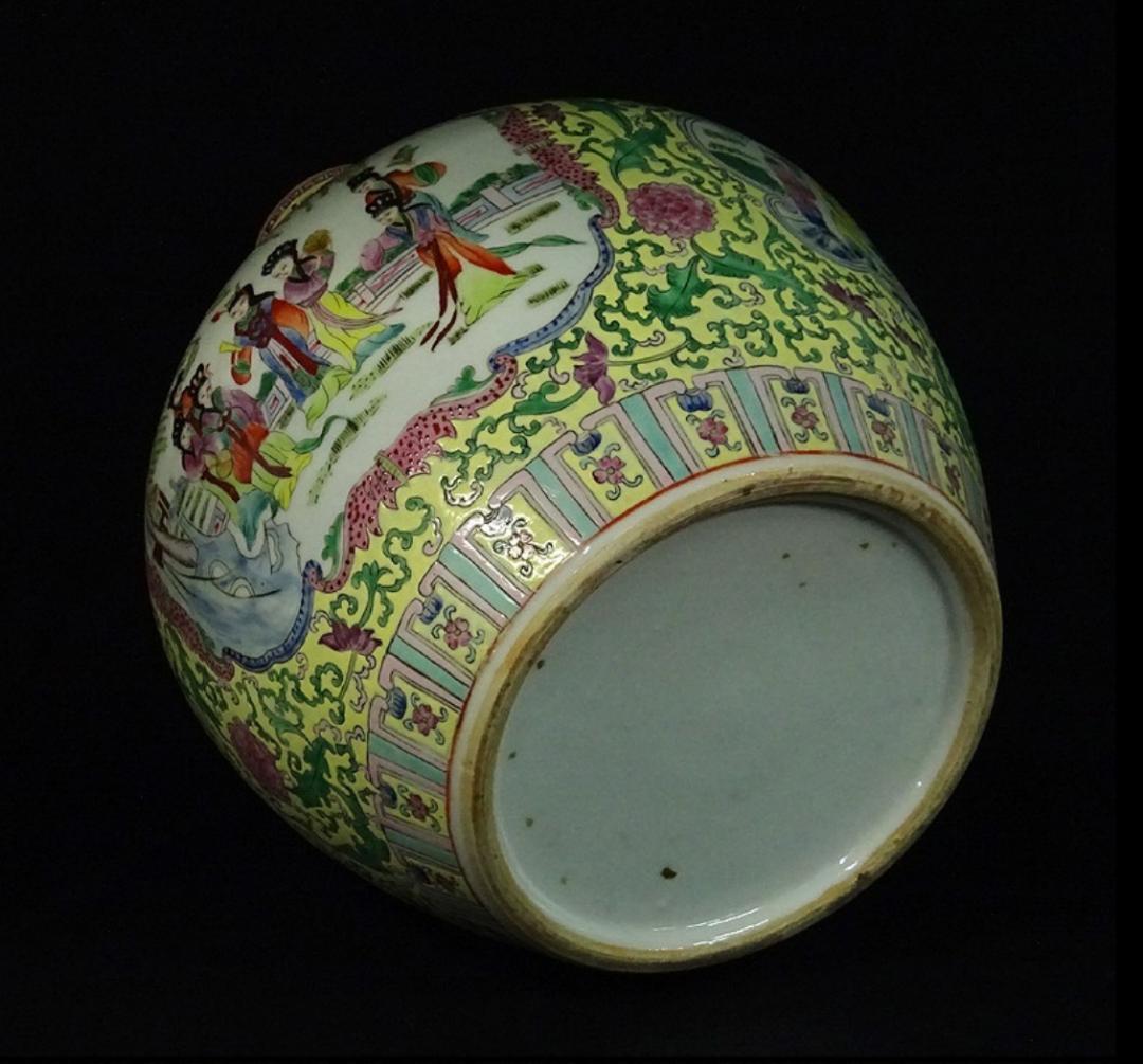 中国古玩 粉彩 天球瓶 大花瓶 高約52cm 時代物 唐物 x031135 - メルカリ