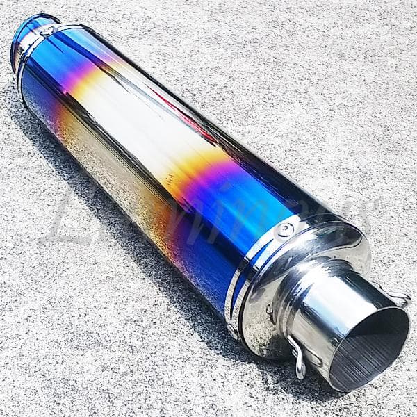 チタン焼き風 スリップオン マフラーサイレンサー 50.8mm