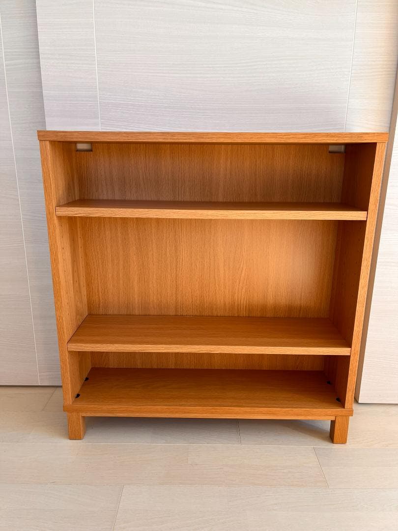 無印良品　オーク材薄型ラック・ワイド小・奥行22cm オーク材薄型ラック・ワイド小・奥行22cm | 無印良品