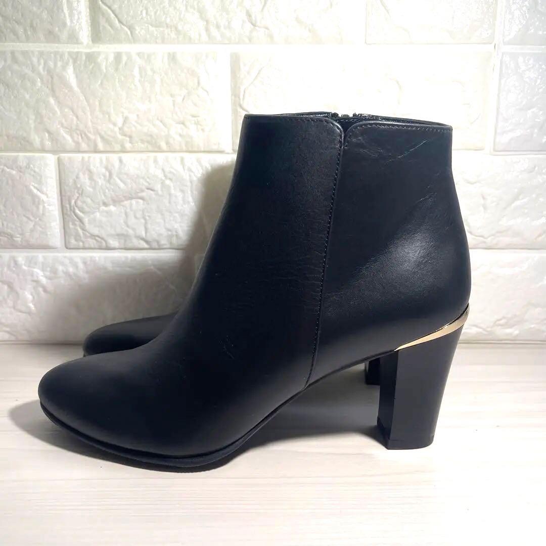 【未使用級✨】銀座かねまつ アクアベル 防水ショートブーツ 23.5cm