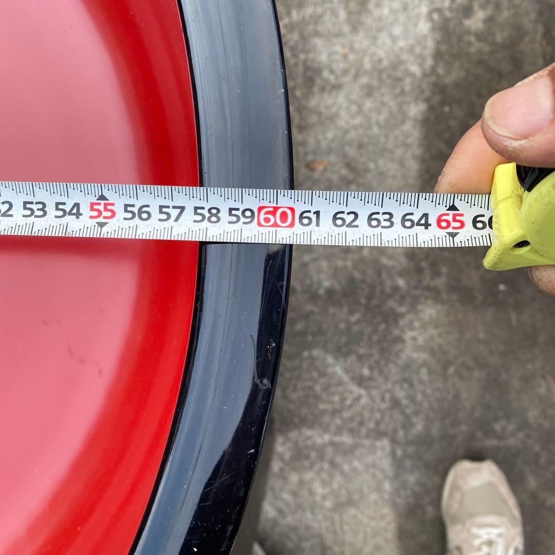 【BO51226】こね鉢　朱塗り　特大60.5cm 7.5kg 樹脂