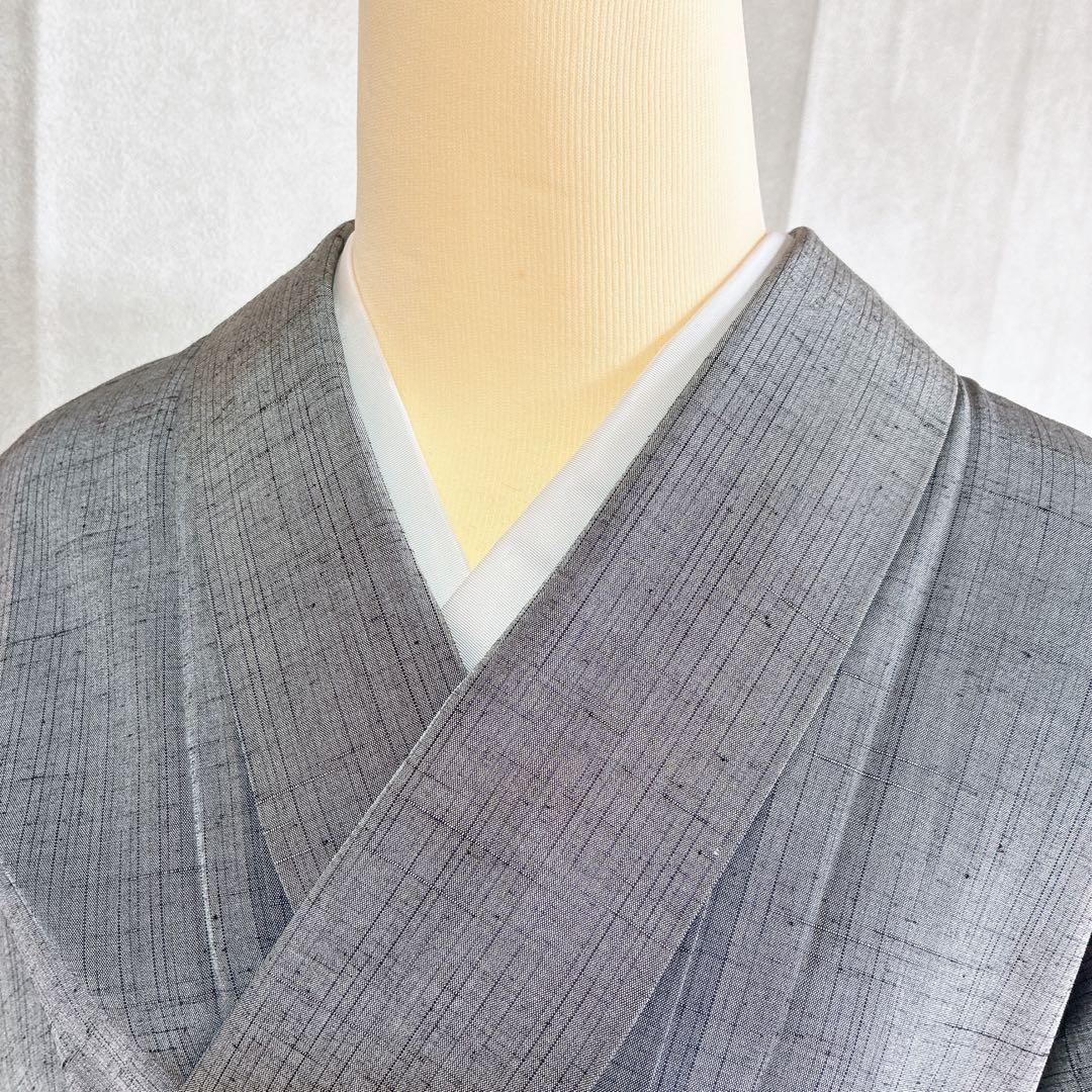 着物のみ〉小紋 着物 紬 トールサイズ しつけ付き 粋 凛とした美 G9