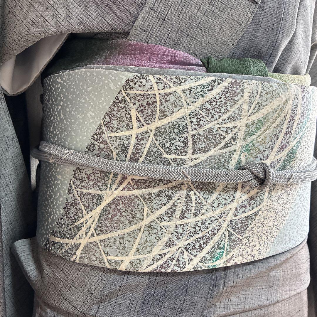 着物のみ〉小紋 着物 紬 トールサイズ しつけ付き 粋 凛とした美 G9