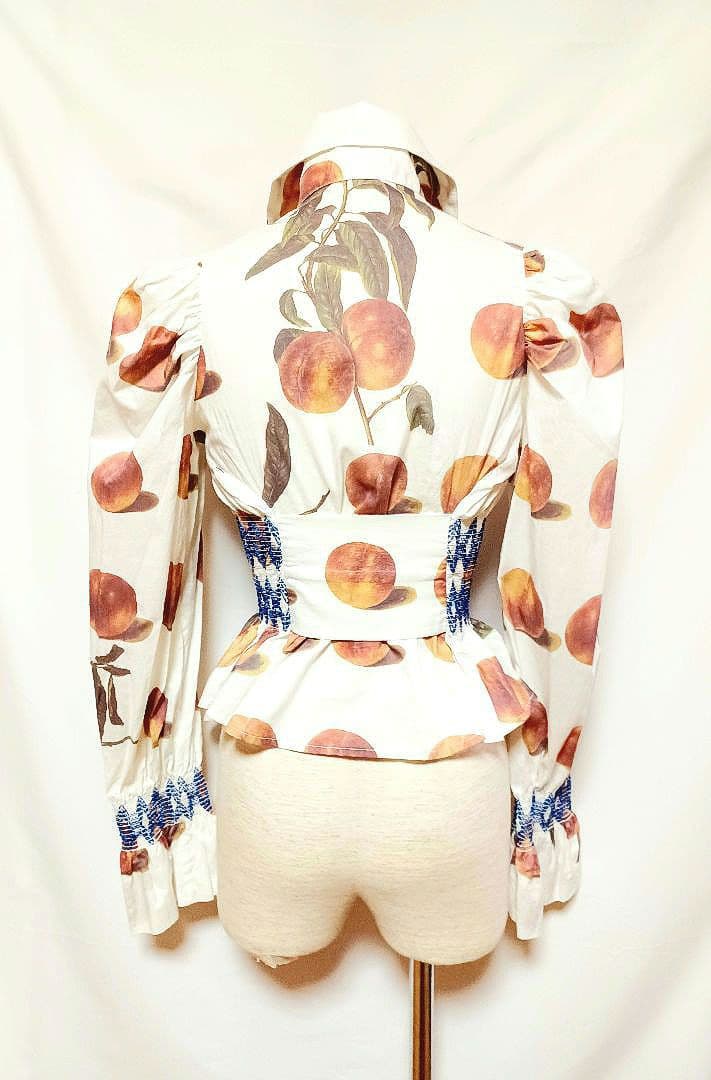 ヴィヴィアンウエストウッド 1997コレクション ピーチ柄シャーリング