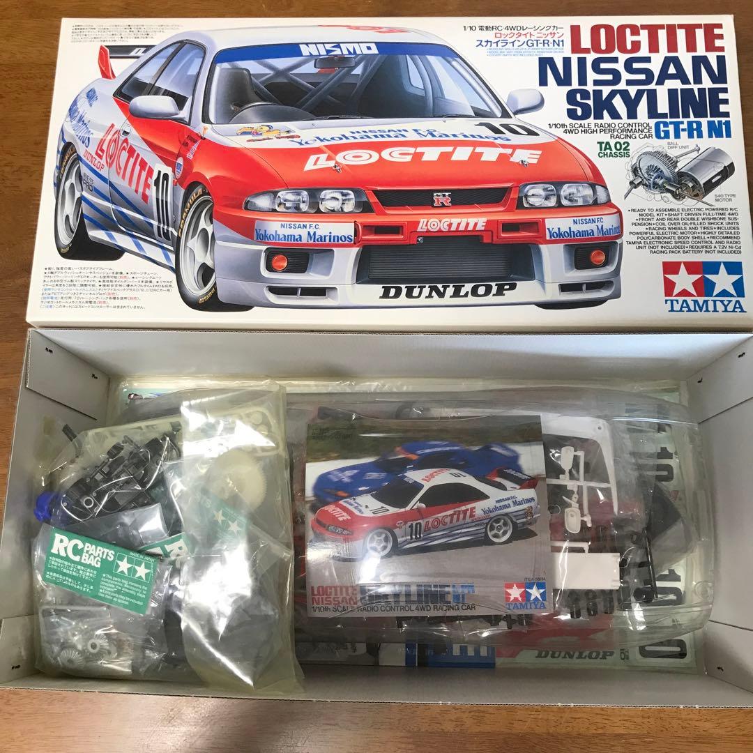 当時物 タミヤ TA02 ロックタイト スカイライン R33 GT-R 1/10 - メルカリ