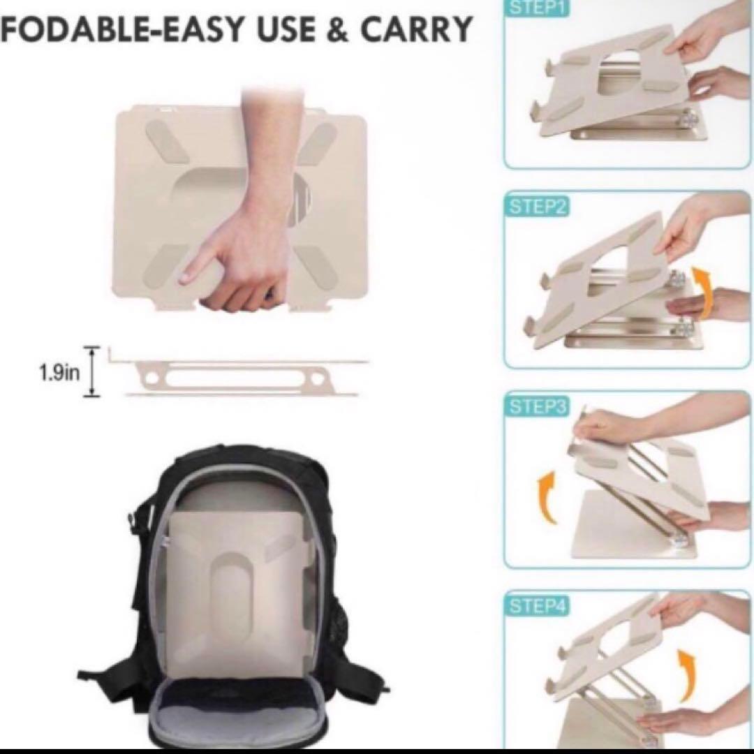 ノートパソコンスタンド 調節可能なマルチアングルスタンド 熱通気口付き