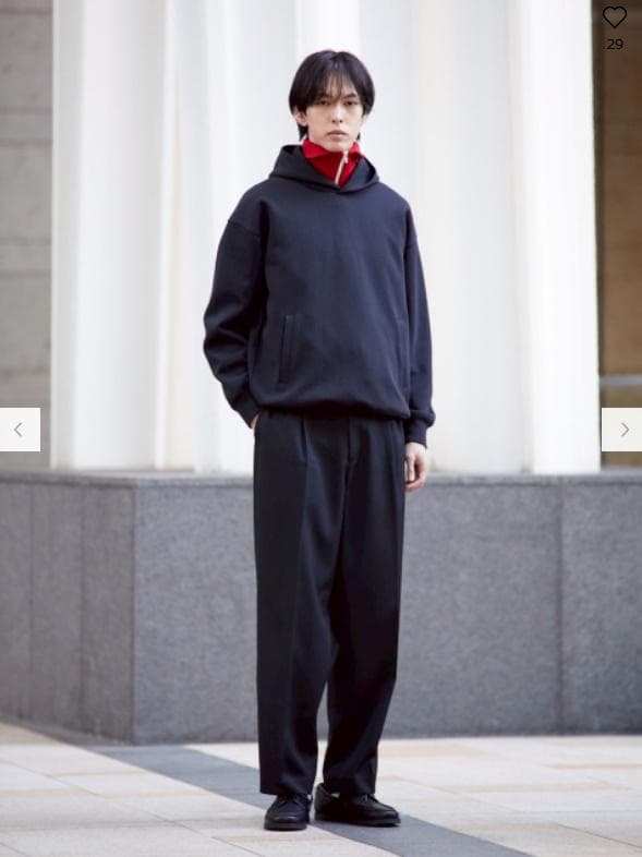 ユニクロC ミラノリブフルジップカーディガン XL レッド 未使用 完売品