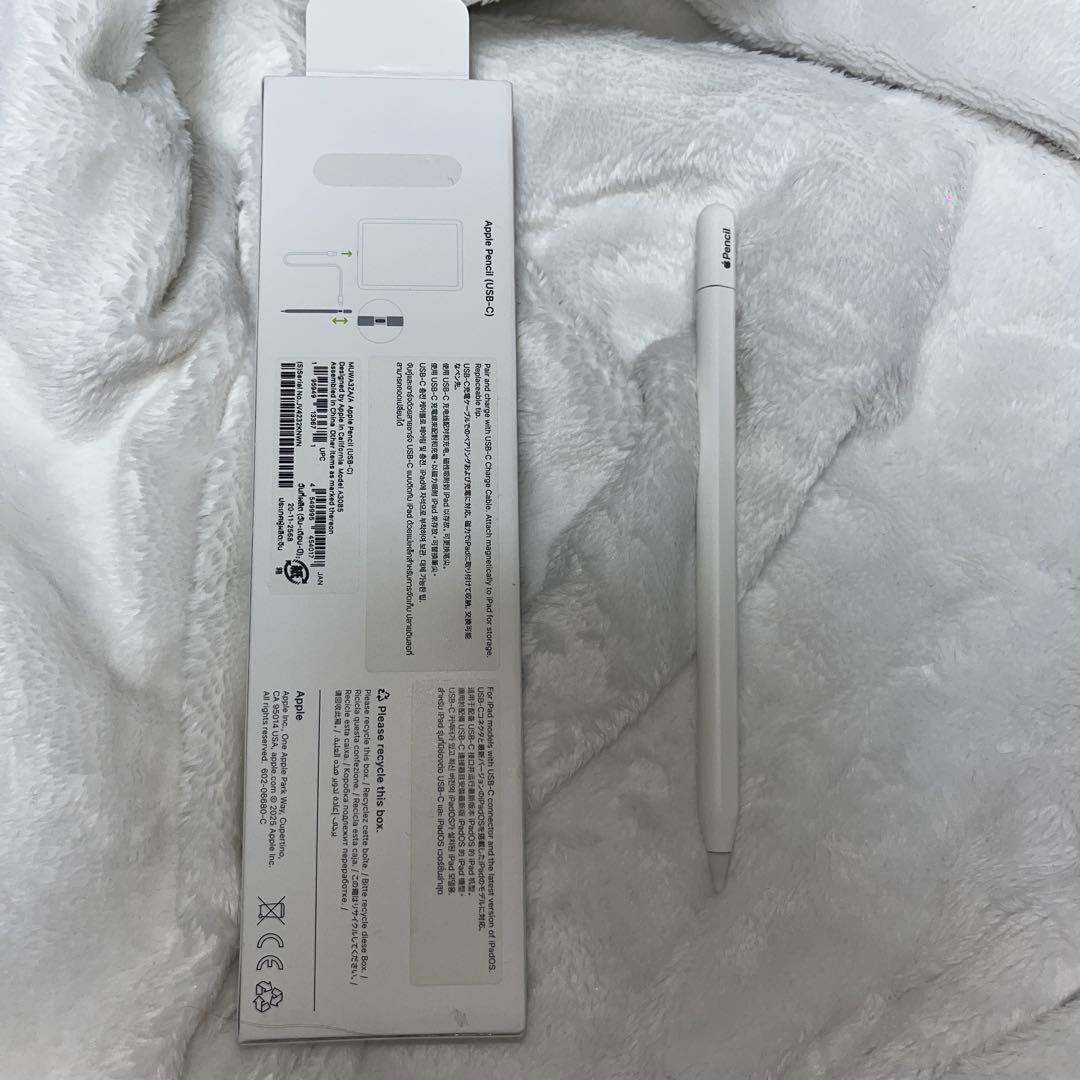正規品】Apple Pencil (USB-C) ホワイト 箱付き