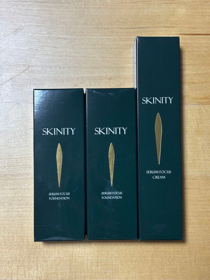 【新品、未使用】SKINITY セラムフォーカスクリーム・ファンデーションセット SKINITY セラムフォーカスクリーム 2個セット スキニティ セラム