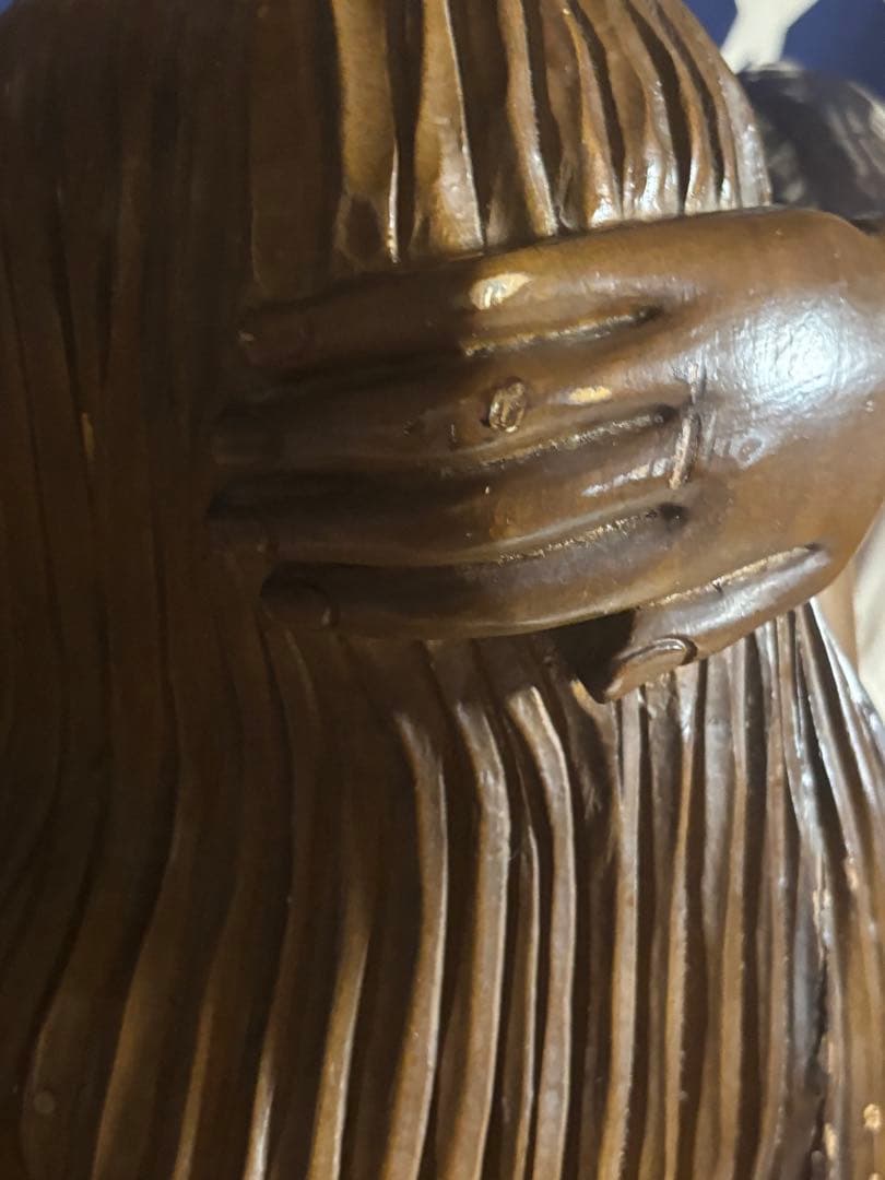 ビンテージ6070s頃等身大木彫りセクシーエロ女体レアは美人はプレイボーイ