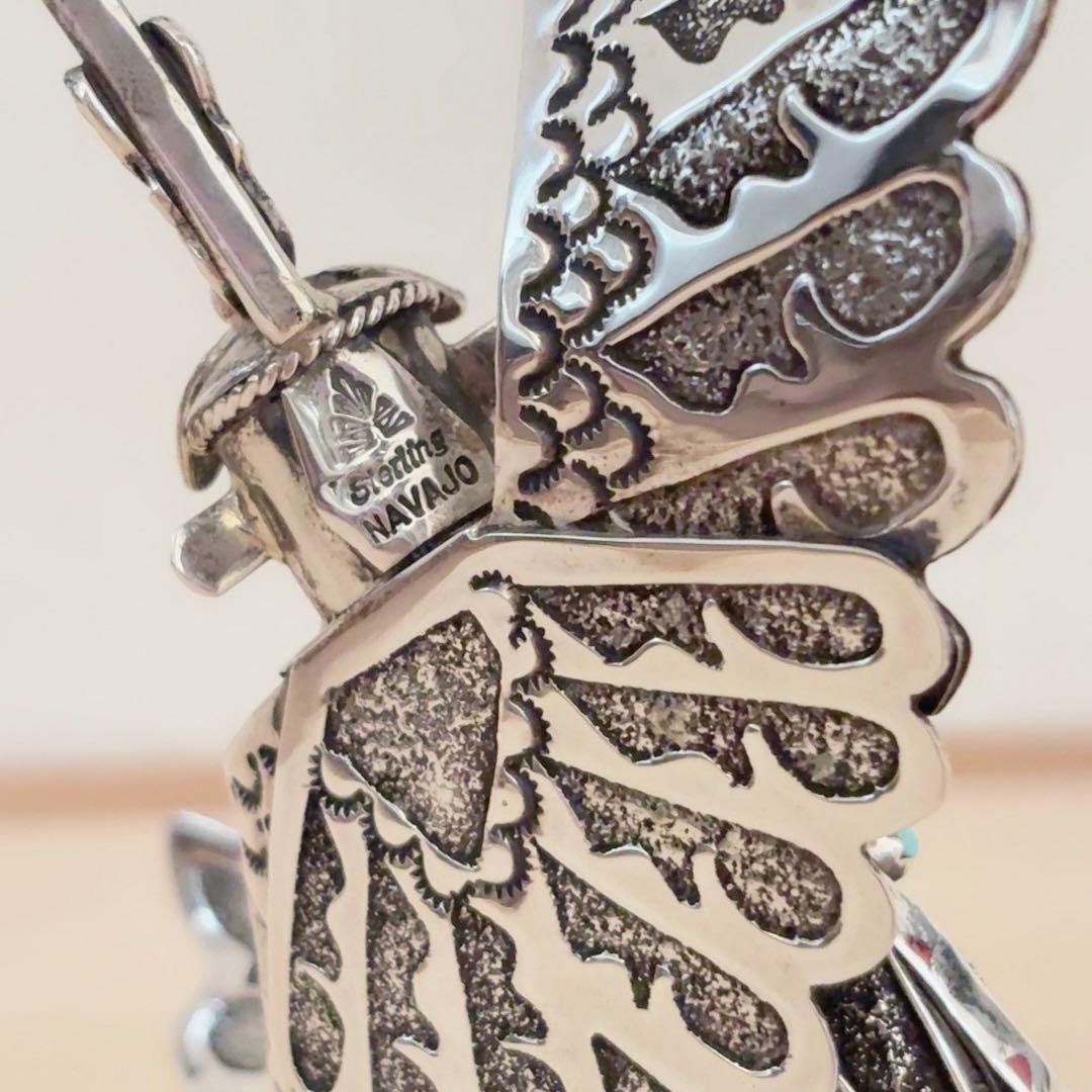 ナバホ族 スターリングシルバー カチナ イーグルダンサー シルバー