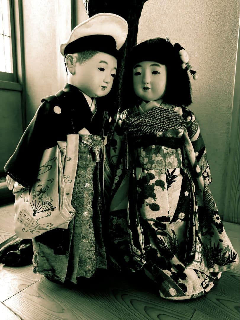 専用】15号 戦前 戦中結納 市松人形着物 丸平 大木平蔵 ビスクドール