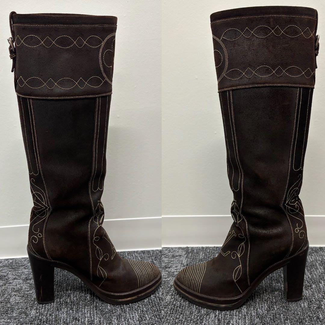 《超レア!値下げ可能》 LOUIS VUITTON ブラウン ロングブーツ 37