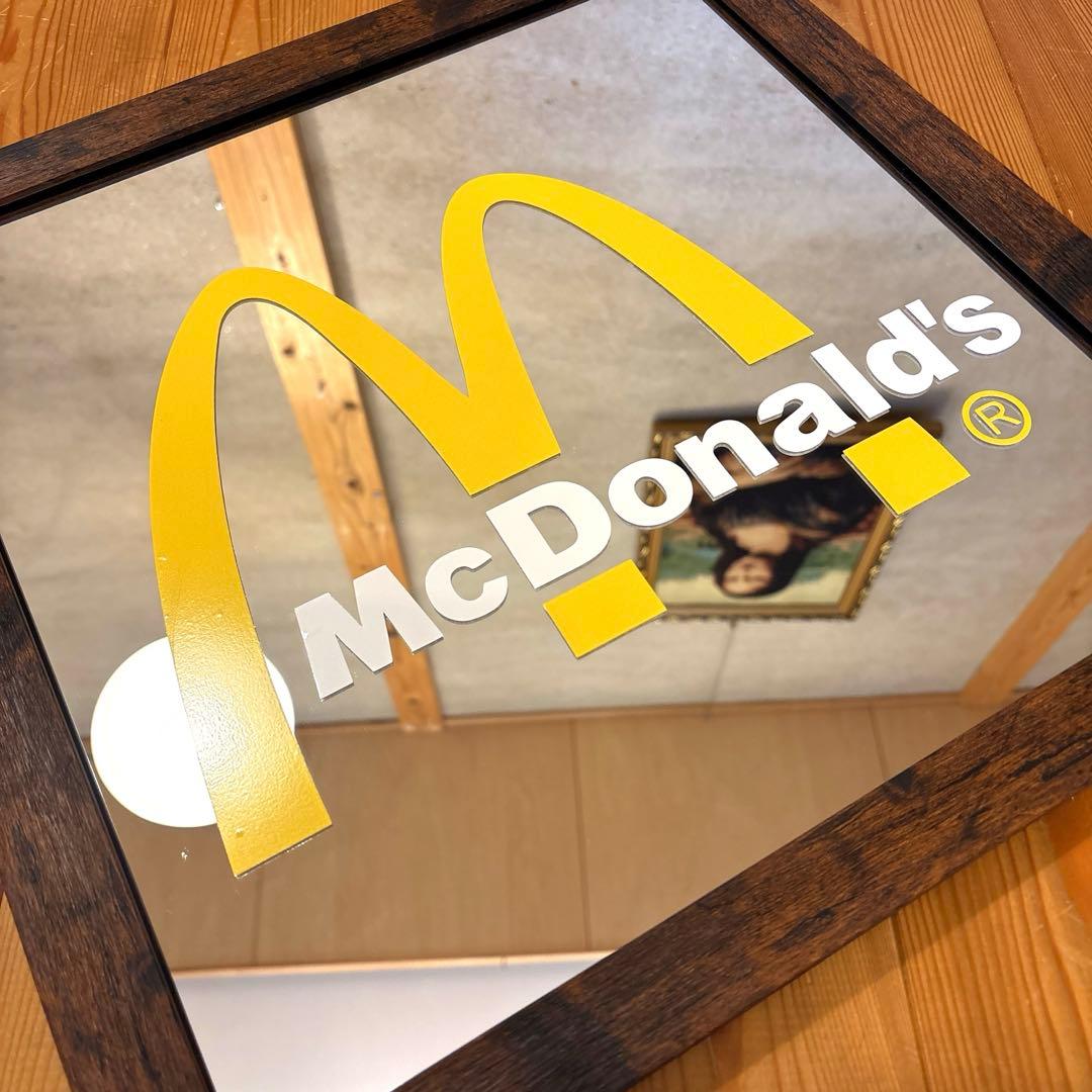 マクドナルド ロゴ パブミラー 看板 サイン McDonald's 鏡