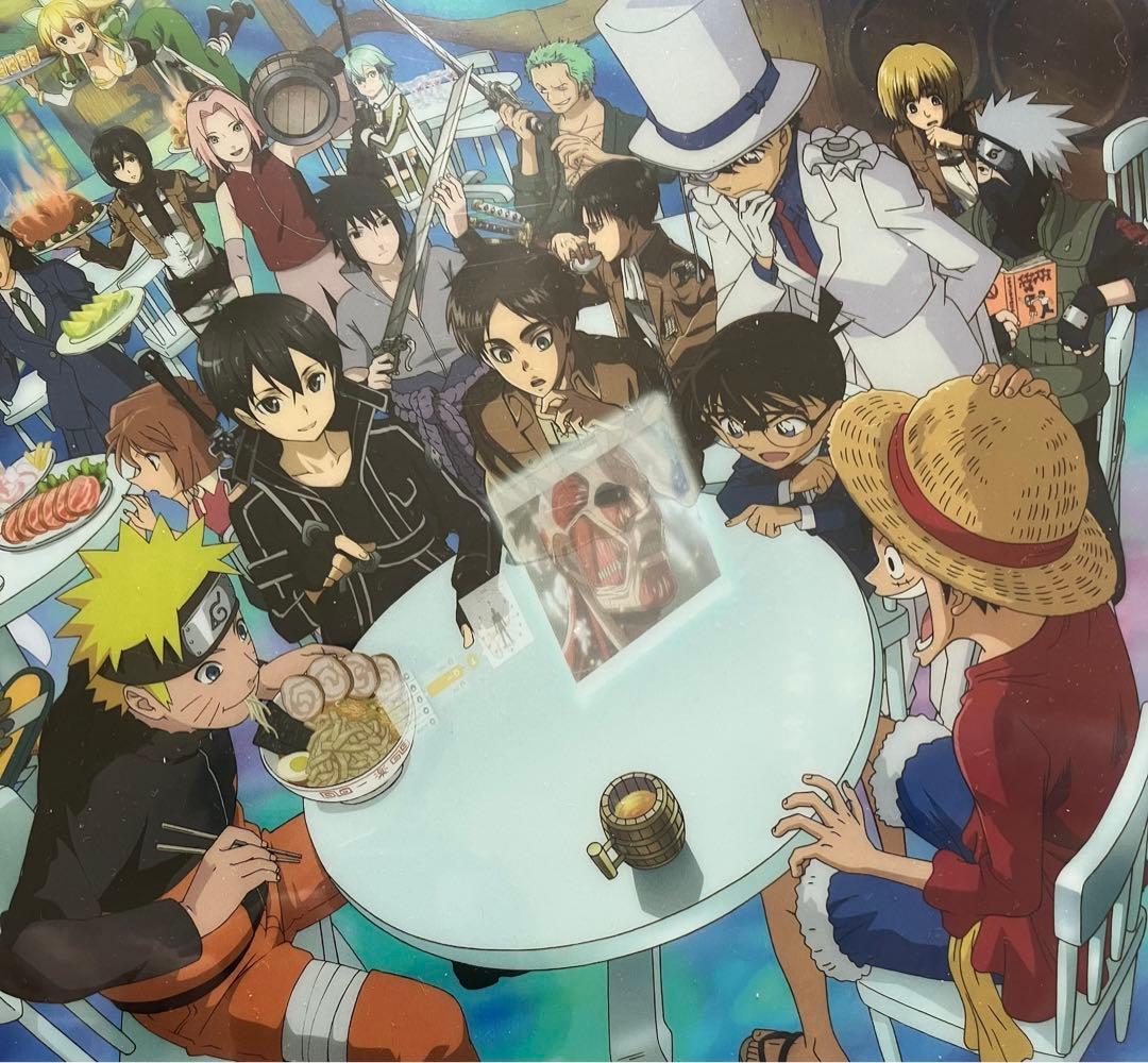 進撃の巨人 名探偵コナン ワンピース NARUTO コラボ クリアファイル