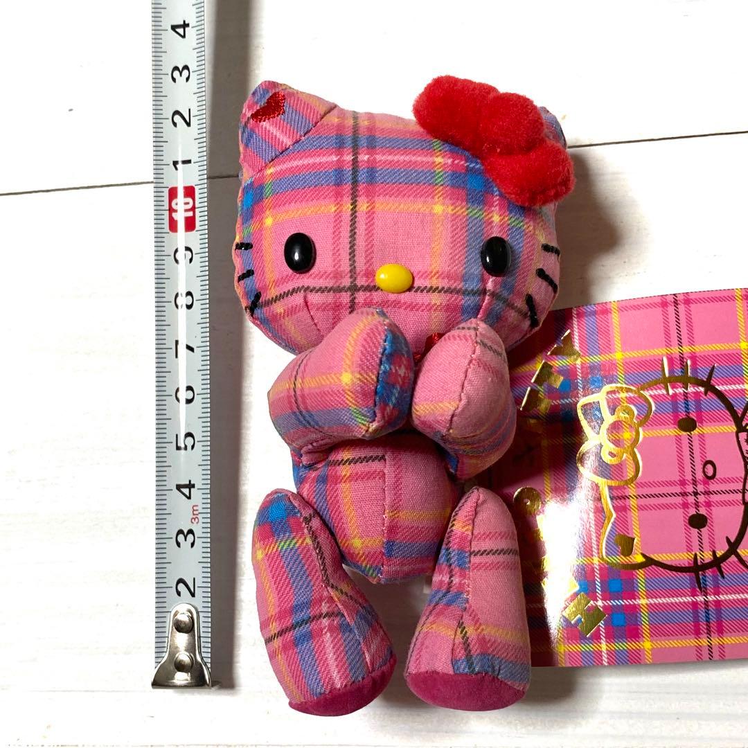 ハローキティ ロキャロン タータンチェック キティ マスコット